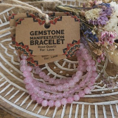 Pulsera Manifestación - Cuarzo Rosa - Amor