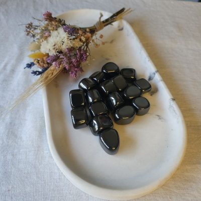 Hematita 'AB' roulées grande