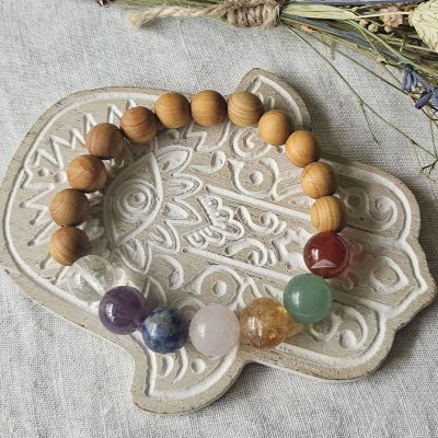Pulsera de Cedro - 7 chakras