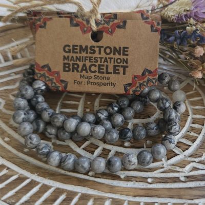 Pulsera de Manifestación – Piedra de Mapa