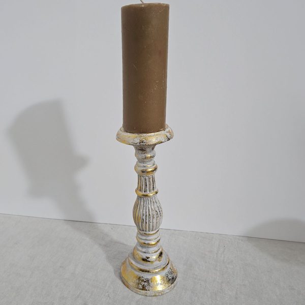 Candelabro Pequeño - Oro Blanco - Imagen 2