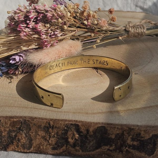 Pulsera de Inspiración - Estrellas Latón - Imagen 2