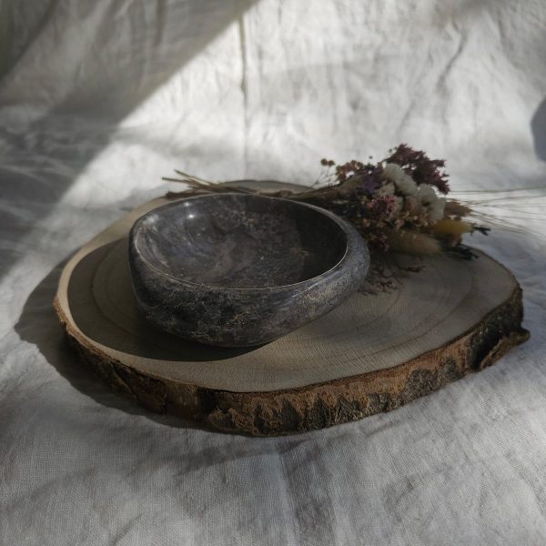 Soporte de piedra natural para incienso (sahumerio)