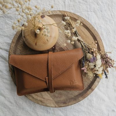 Pochette marrón para oráculos o tarot