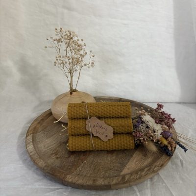 Vela de miel 10 cm x 2cm Pack de 6