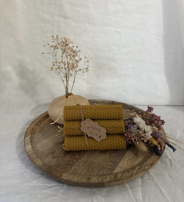 Vela de miel 10 cm x 2cm Pack de 6