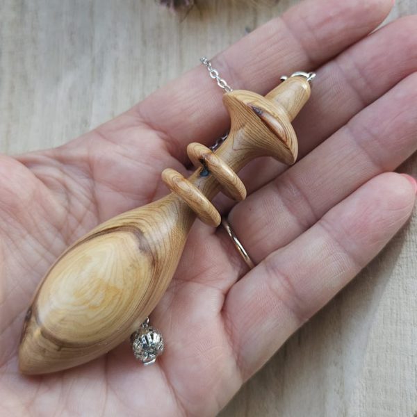 Péndulo Egipcio de Thot en madera de enebro de cade - Imagen 3