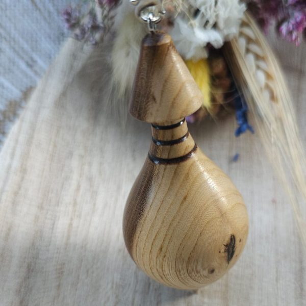 Péndulo gota de agua en madera de tejo - Imagen 2