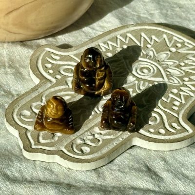 Mini budas en ojo de tigre