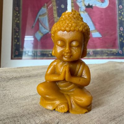 Mini vela Buda de cera de miel 100% natural