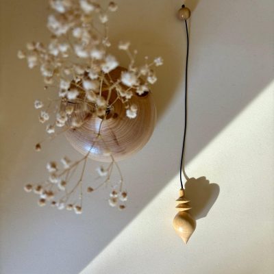 Pendule Lotus en Madera de Boj