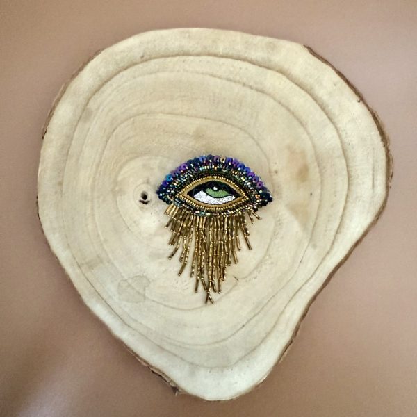 Broche ojo azul