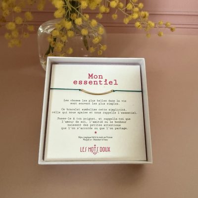 Mi “esencial” con cordón esmeralda - LES MOTS DOUX