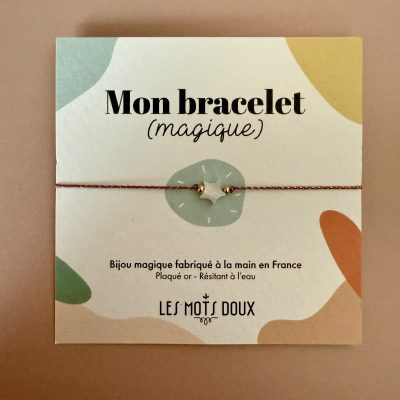 Pulsera (mágica) estrella rosa ~ LES MOTS DOUX
