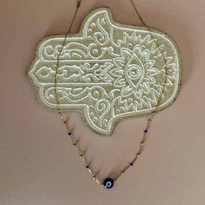 Collar ojo azul