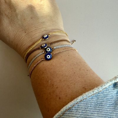 Pulsera Macramé Chocolate — Ojo Protector